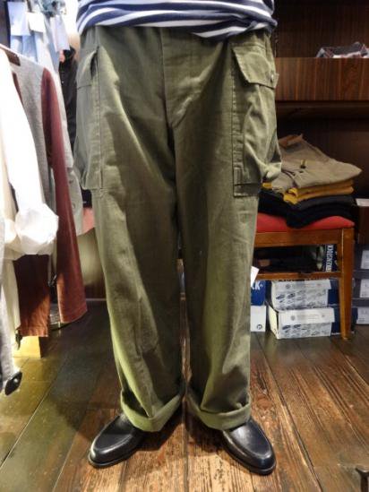 40-50's Vintage US Army M-43 HBT Pants  Style sample