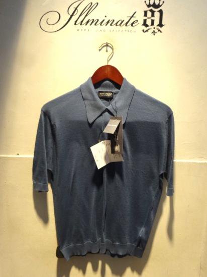 John Smedley Sea Isrand Cotton Polo Shirts Made in England Denim