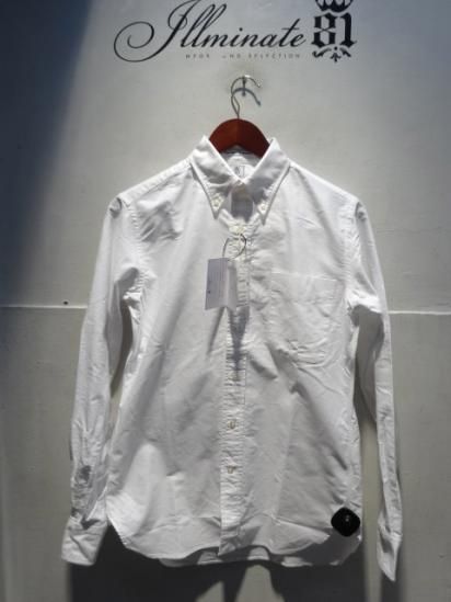 Gambert Washed Ox B.D Shirts Hand Made in America White