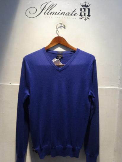 J.Crew Cotton x Cashmere V-Neck Knit  Slim Fit Purple