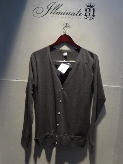 Gicipi Cotton/cashmere Cardigan Made in Itary Gray