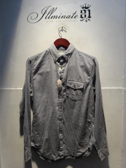 J.Crew Twill Camp Herringbone Work Shirts Gray