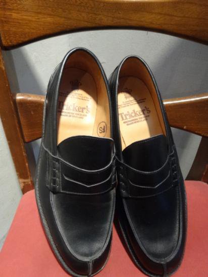 Tricker's Leather loafer MADE IN ENGLAND Black - ILLMINATE 