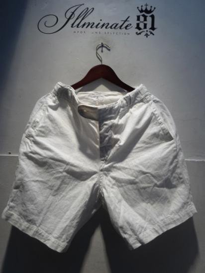 50-60's Vintage British Military PT Shorts / Shorts , White , Recreation Size 3