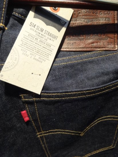 LEVI'S × Brooks Brothers 514 SLIM STRAIGHT MADE IN U.S.A