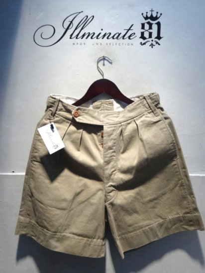 50's Vintage Royal/British Army Chino Tropical Shorts - ILLMINATE