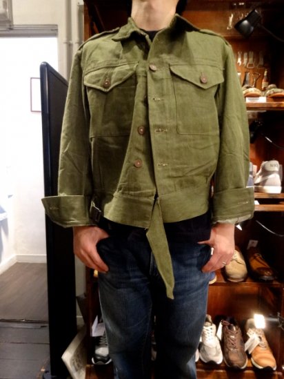 50's Vintage Dead Stock British Army Battledress Uniform/ <br>Overall Denim Blouses