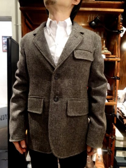 S.E.H KELLY INNER HEBRIDES THREE-SHEEP TWEED 2 Button Jacket Made