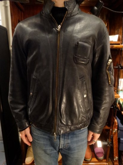 60 70 s French Air Force Pilot Leather Jacket ILLMINATE Official