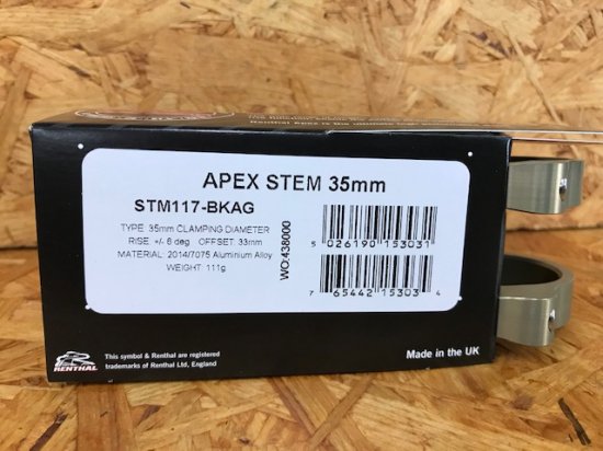 店頭在庫ございます！　RENTHAL　APEX　35　STEM　33ｍｍオフセット　即納可能です。 - 玄武　Ｗｅｂ　Ｓｈｏｐ