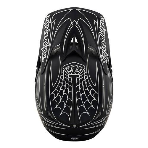 D3 Fiberlite Helmet Spiderstripe Gray / Red – Troy Lee