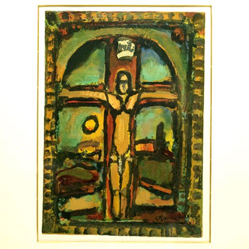 Georges Rouault ジョルジュ・ルオー『十字架のキリスト』 - 埼玉の 