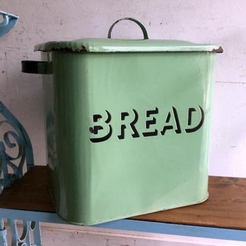 オンライン通販ストア アンティーク ブレッド缶 bread缶 グリーン