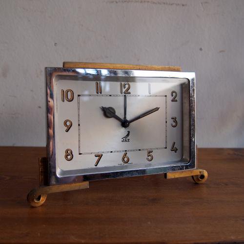 フランス アンティーク JAZ 目覚まし時計 箱付き - 置時計