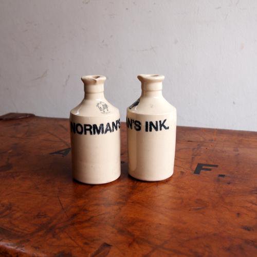 アンティーク NORMAN'S INKの陶器のインクボトル/Govancroft Pottery