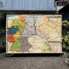ヴィンテージ　大きな地図/マップ/タペストリー/ウォールデコレーション/ドイツ　M4