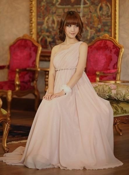 マキシワンピース 即納 ワンショルダー ロングドレス ギリシャ風 マキシワンピ 結婚式 二次会 パーティー パーティードレス パーティドレス パープル 紫 S Xl 大きいサイズ Ali Xy80 Anniversary Style アニバーサリースタイル 記念日デート結婚式パーティ