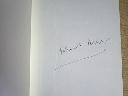 Gerhard Richter Sils　直筆サイン本 Gerhard Richter Sils 直筆サイン本