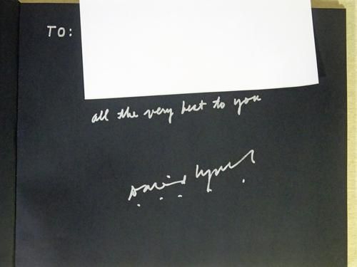 David Lynch: Lithos デヴィッド・リンチ 献呈サイン入り - 古本