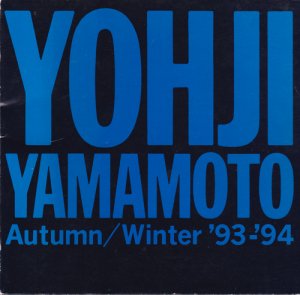 ヨウジヤマモト 1993-94 秋冬 カタログ-