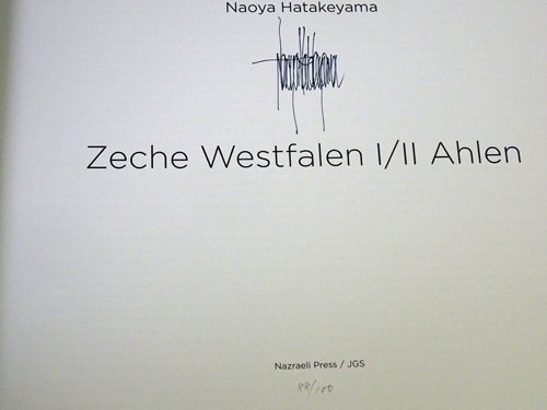 畠山直哉 Naoya Hatakeyama: Zeche Westfalen I/ II Ahlen Signed