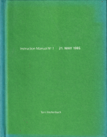 Instruction Manual No.1 21 May 1995 by Terri Weifenbach ƥꡦ磻եХåꥸʥץա