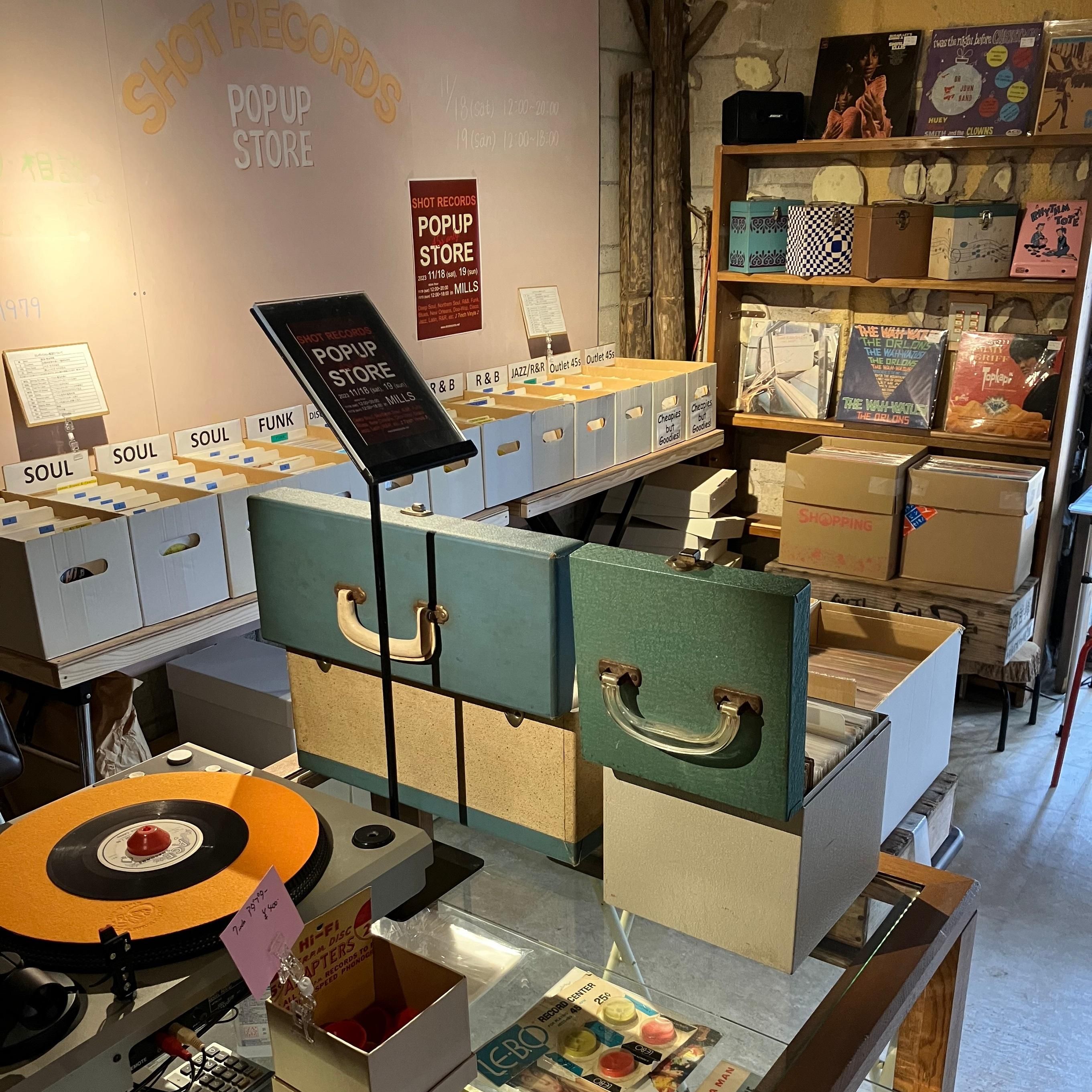 POP UP SHOP - SHOT RECORDS 7インチレコード通販 - SOUL, R&B