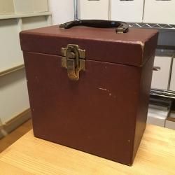 Vintage Case - 7inch Record Case - Brown - SHOT RECORDS 7