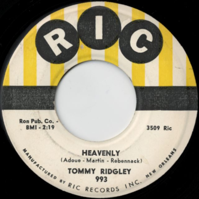 Tommy Ridgley - Heavenly / I Love You Yes I Do - SHOT RECORDS 7