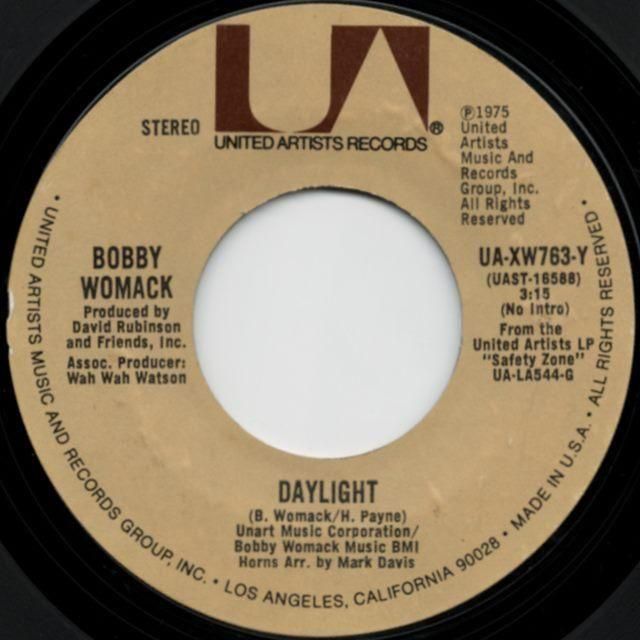 Bobby Womack - Daylight / Trust Me - SHOT RECORDS 7インチ