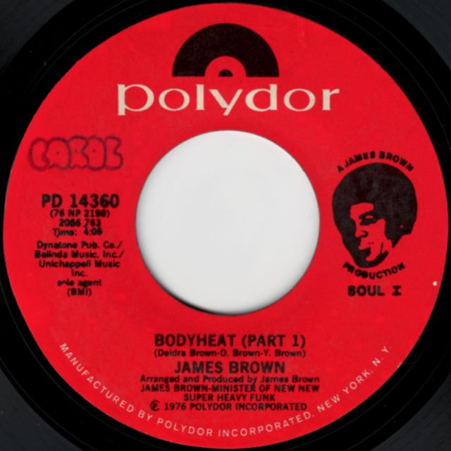 James Brown - Bodyheat (pt.1) / (pt.2) - SHOT RECORDS 7インチ