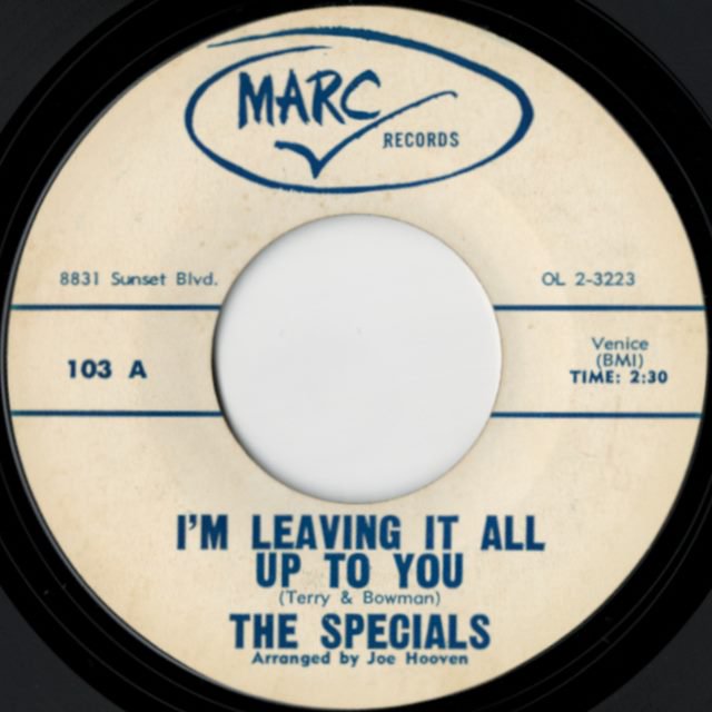 The Specials - I'm Leaving It All Up To You / Kissin' Like Lovers 