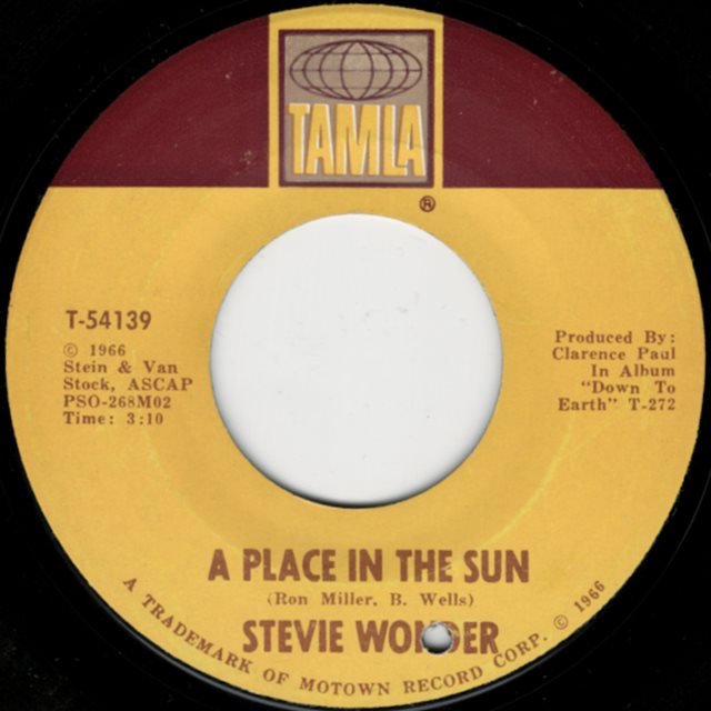 スティーヴィーワンダー a place in the sun レコード