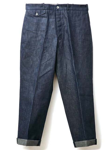 RAGTIME DENIM TROUSERS with CINCH BACK - 【MODERATE  GENERALLY-モデレイトジェネラリー】【SUNVELOCITY-サンヴェロシティ-】正規代理店(BEDWIN.COOTIE.COREFIGHTER.DELUXE.SASQUATCH  fabrix.RATS)