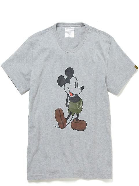 LOOPWHEELER ミッキーマウス Tシャツ ホワイト LOOPWHEELER(ループウィラー) / Tシャツ/XL/コットン/ホワイト