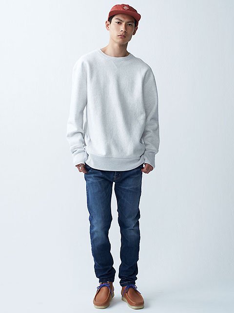 新品未開封 BEDWIN HEAVY COTTON C-NECK SWEAT LOU 黒 | villastanleon.com