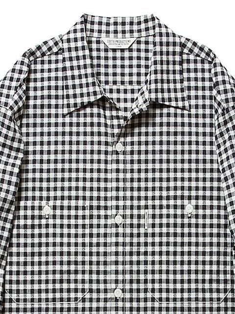 トップス COOTIE Dobby Check Shirt COOTIE PRODUCTIONS/Dobby Check L/S Shirt（Black）［ドビー