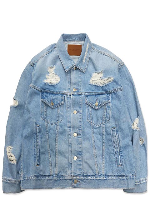 CRUSHED DENIM JACKET - 【MODERATE  GENERALLY-モデレイトジェネラリー】【SUNVELOCITY-サンヴェロシティ-】正規代理店(BEDWIN.COOTIE.COREFIGHTER.DELUXE.SASQUATCH  fabrix.RATS)