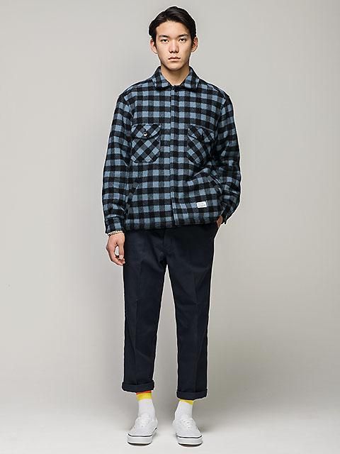 BEDWIN BUFFALO CHECK PADDED JACKET KAY