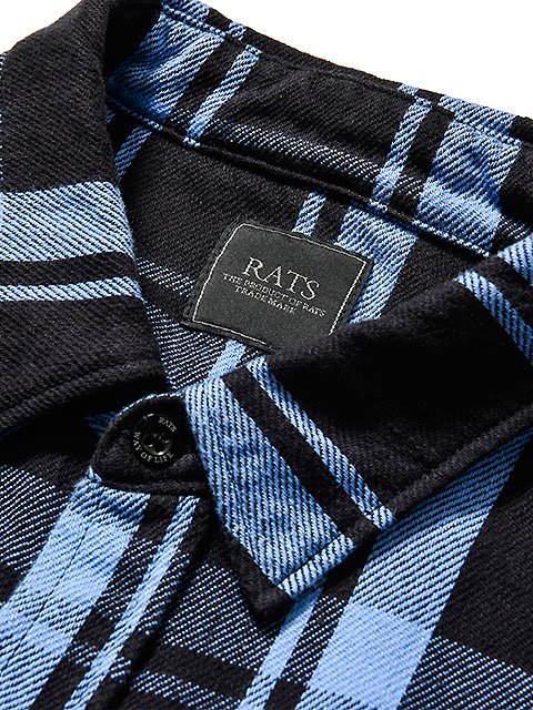 【RATS/ラッツ】BLUE CHECK SHIRT/19’RS-0905/Lラッツ