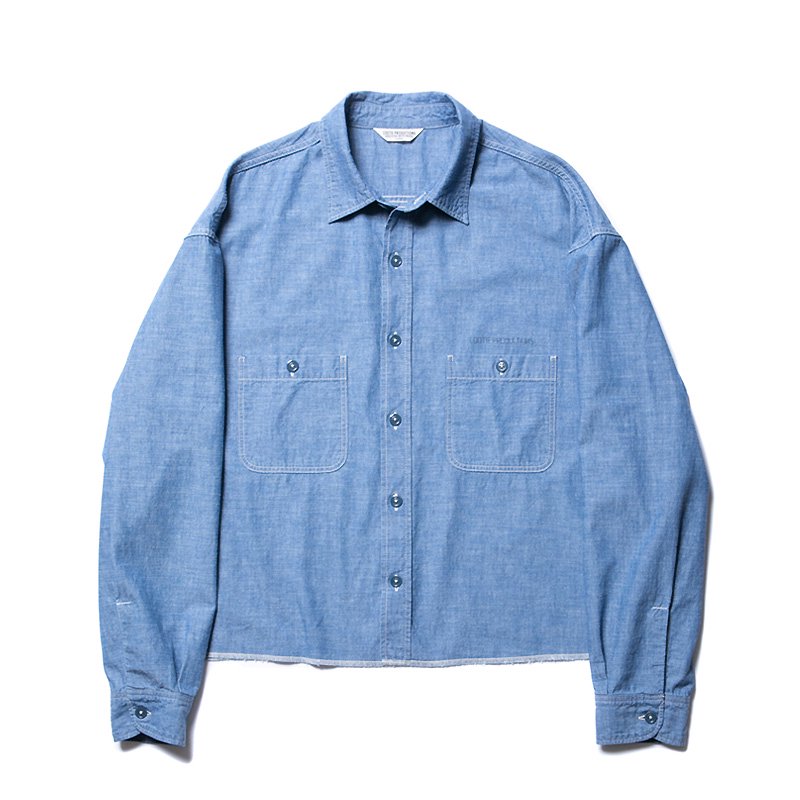 Chambray Work Cutoff L/S Shirt - 【MODERATE GENERALLY-モデレイト