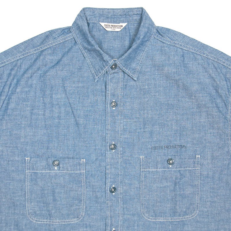 Chambray Work Cutoff L/S Shirt - 【MODERATE GENERALLY-モデレイト