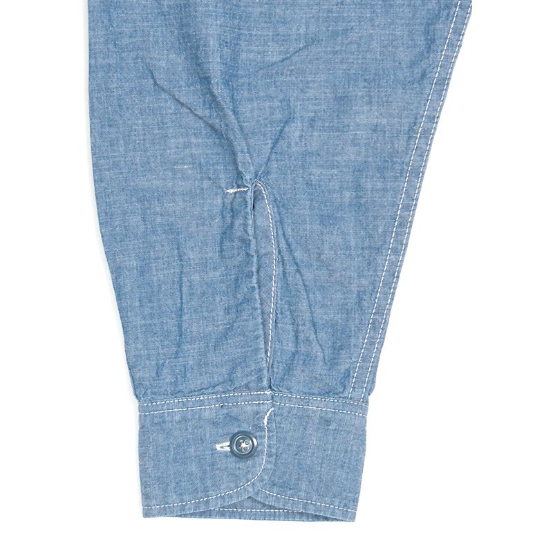 Chambray Work Cutoff L/S Shirt - 【MODERATE GENERALLY-モデレイト