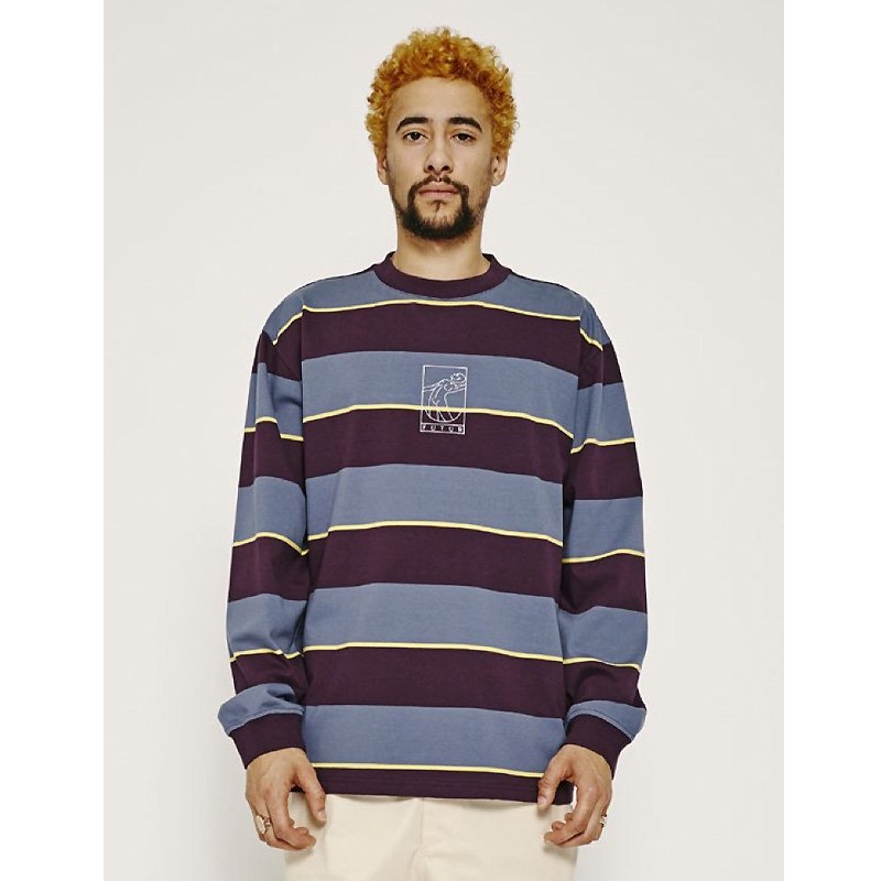 MW G FIT STRIPED L.S. - 【MODERATE GENERALLY-モデレイトジェネ 