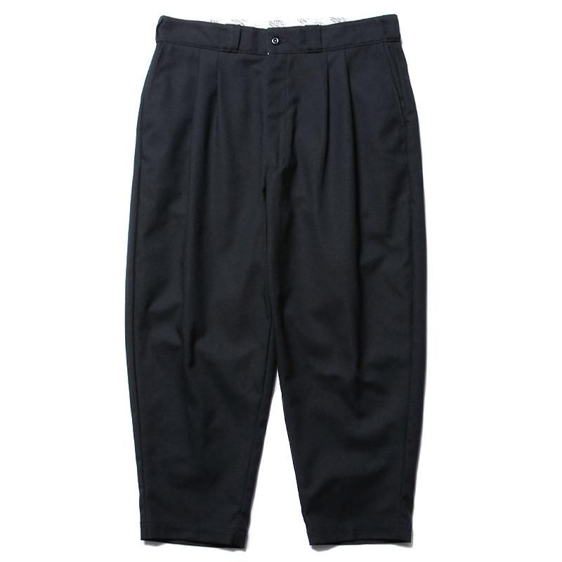 T/C Hopsack 2 Tuck Trousers - 【MODERATE GENERALLY-モデレイト