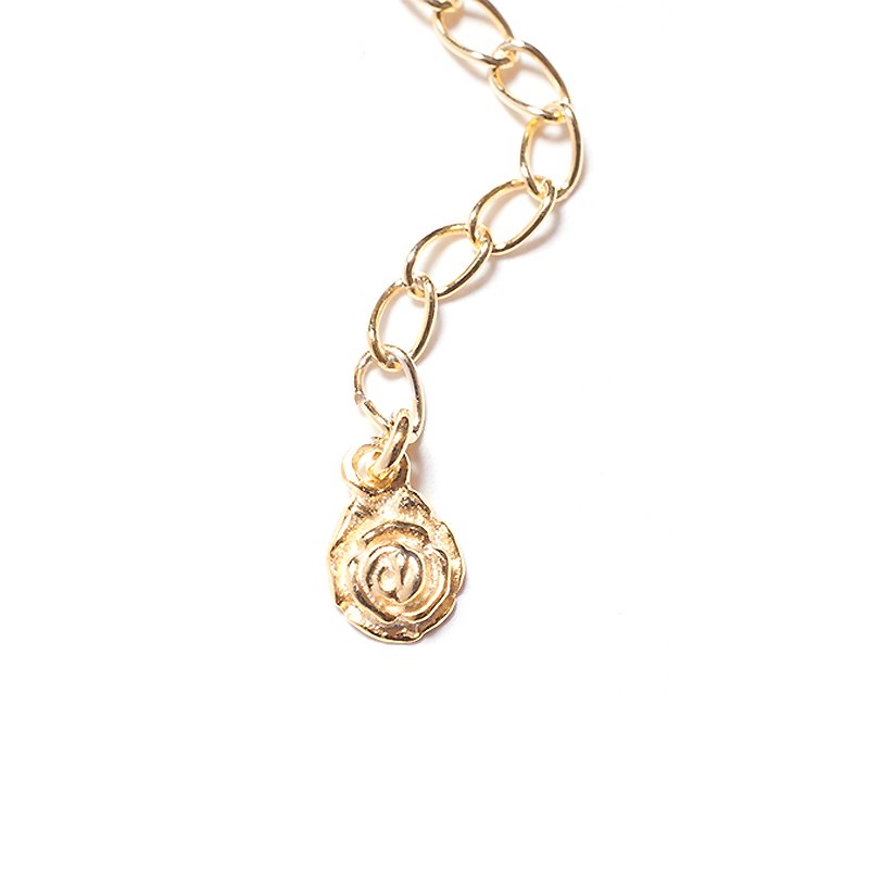 ロットワイラーDOG CHAIN ROSARIO GOLD クロスネックレス