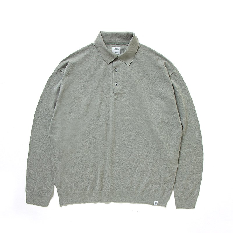 L/S BIG KNIT POLO SHIRT “ARTHUR” - 【MODERATE GENERALLY-モデレイト