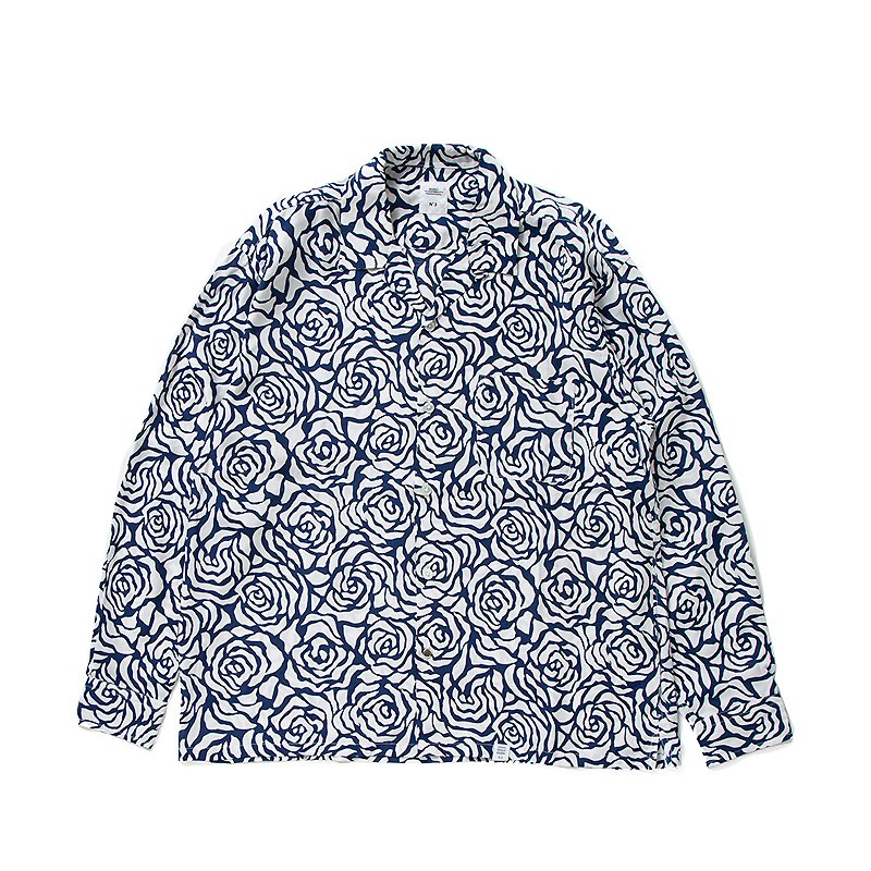 L/S OPEN COLLAR ALOHA SHIRT “ROGERS” - 【MODERATE GENERALLY