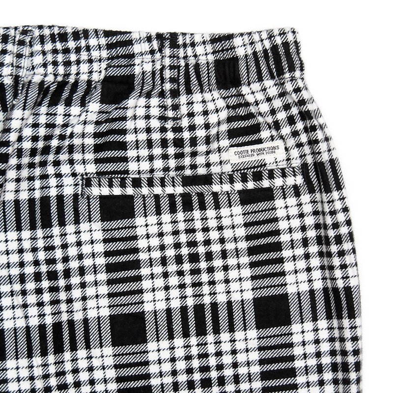 Print Nel Check Easy Pants - 【MODERATE GENERALLY-モデレイトジェネ