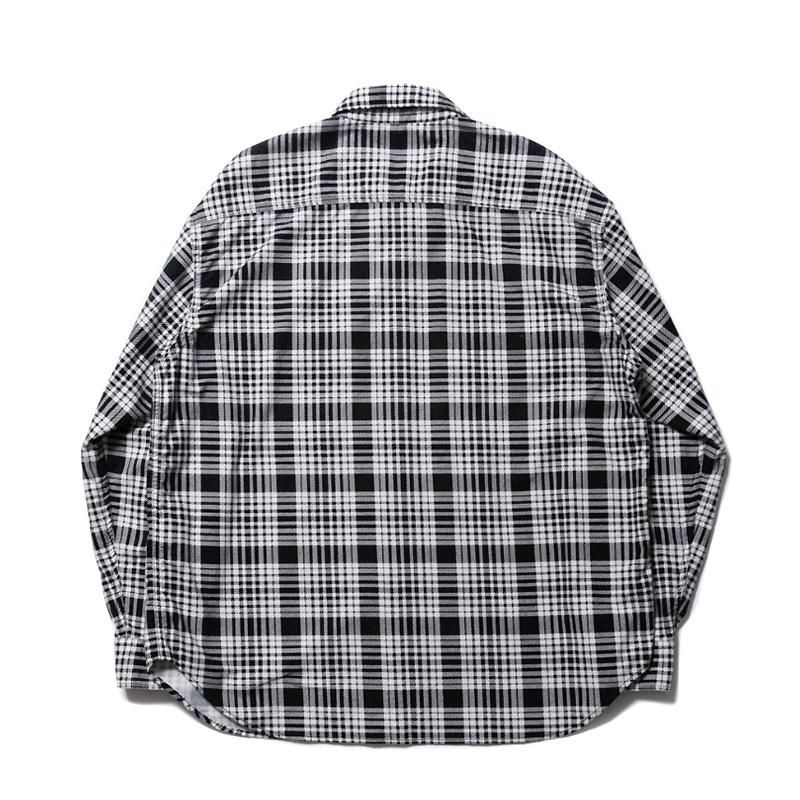 Print Nel Check Work Shirt - 【MODERATE GENERALLY-モデレイトジェネ